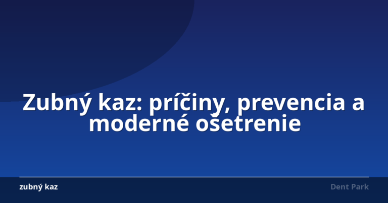 Zubný kaz: príčiny, prevencia a moderné ošetrenie