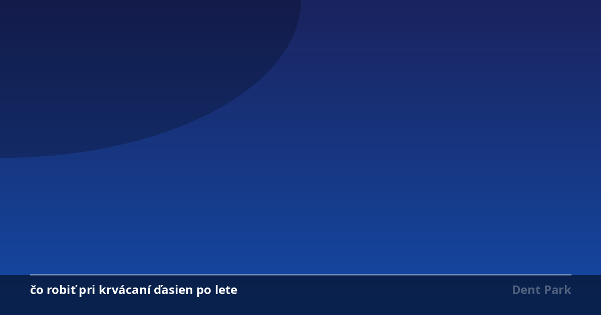 Čo robiť pri krvácaní ďasien po lete: Rýchle riešenia a prevencia